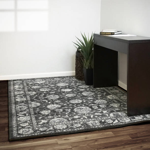 Astoria Grand Attell Oriental Cream/Gray Area Rug & Reviews Wayfair